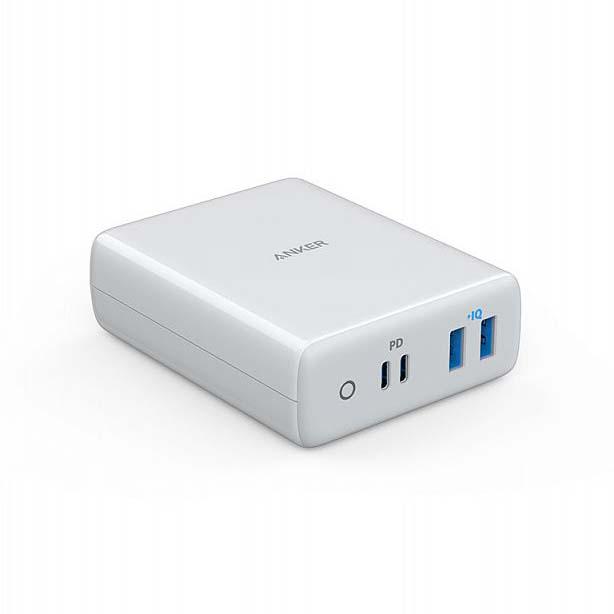 Многопортовое сетевое зарядное устройство Anker PowerPort Atom PD 4 мощностью 100 Вт (2 USB-C, 2 USB-A)